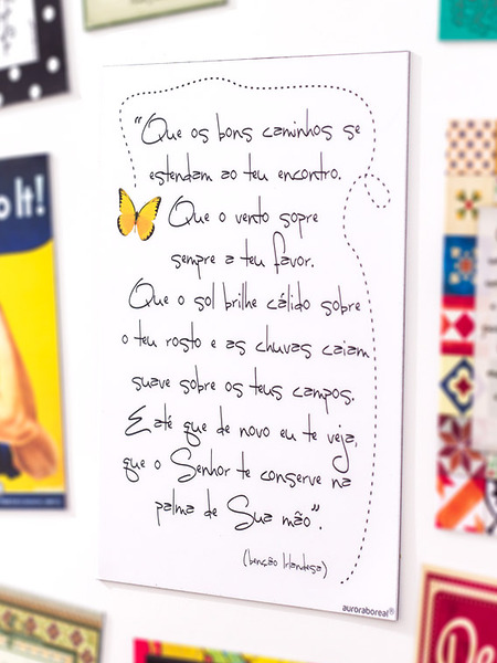 Benção Irlandesa Borboleta Amarela